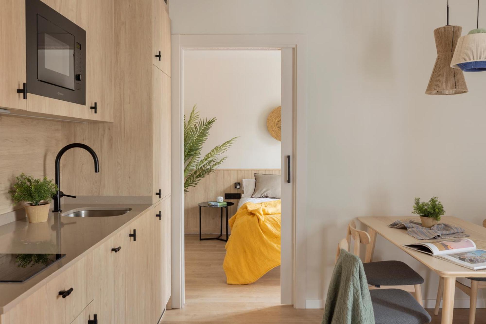 Libere Barcelona Sant Antoni Aparthotel Ruang foto